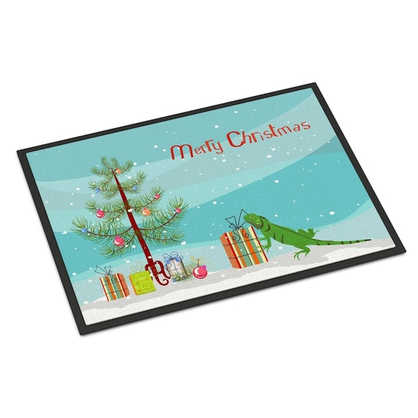Carolines Treasures 18 x 27 in. Iguana Merry Christmas Indoor or Outdoor Mat CK4544MAT - main